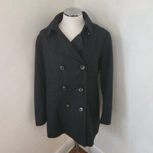 Nautica Black Hooded Peacoat Women's Size XL